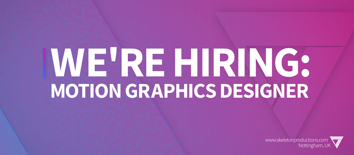 We're Hiring Motion Graphics Designer Venture Videos